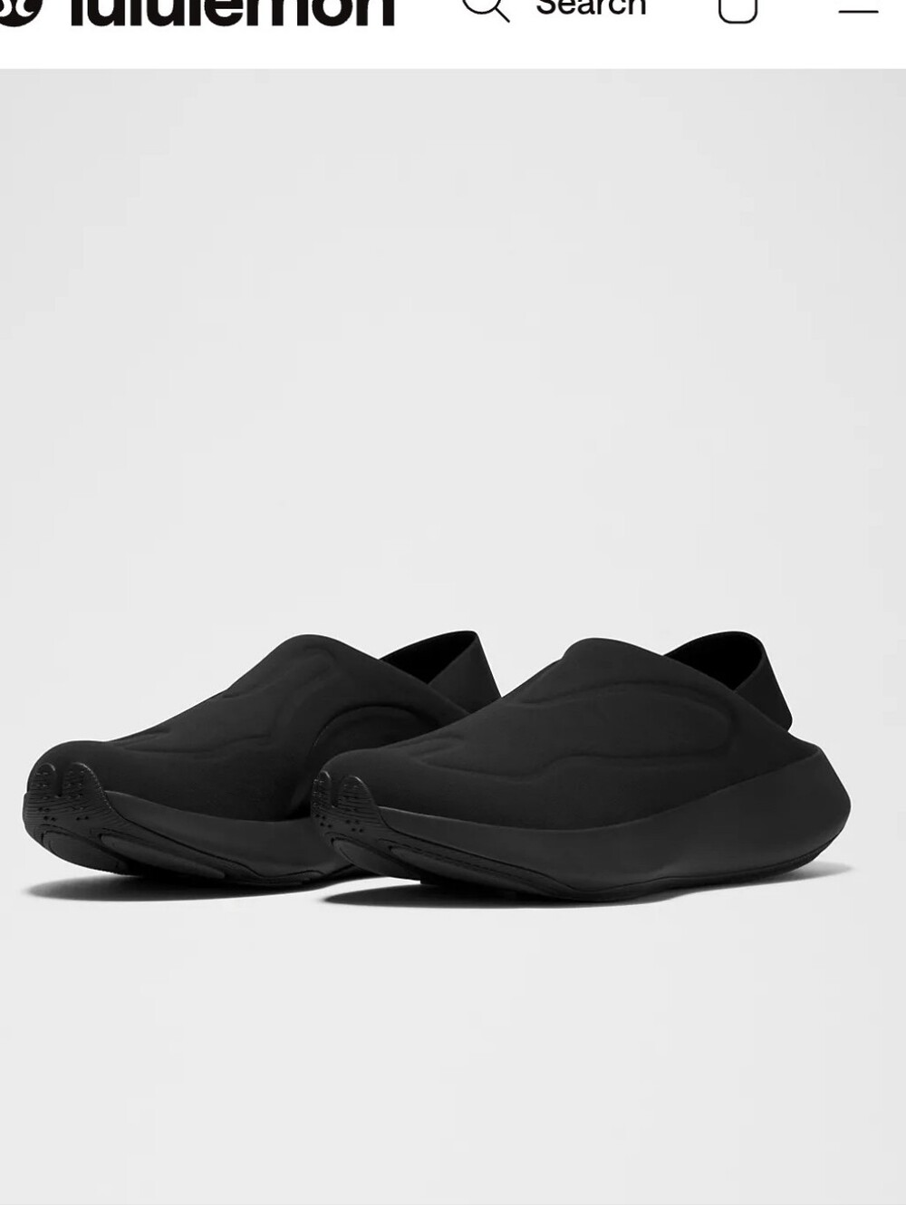 Lululemon Men's Black Zen Mode Mule $198 Size 9.5 Like New